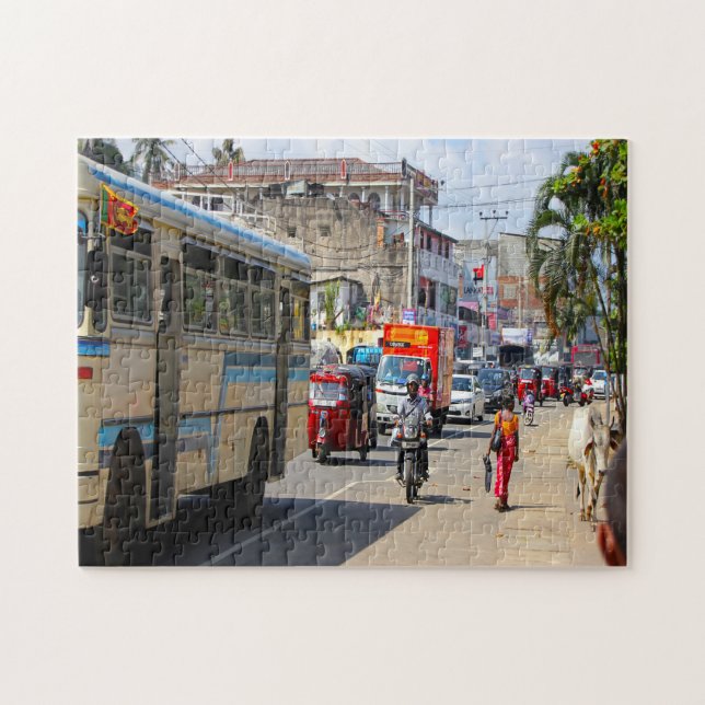 Puzzle Sri Lanka Tut Tut et la circulation (Horizontal)