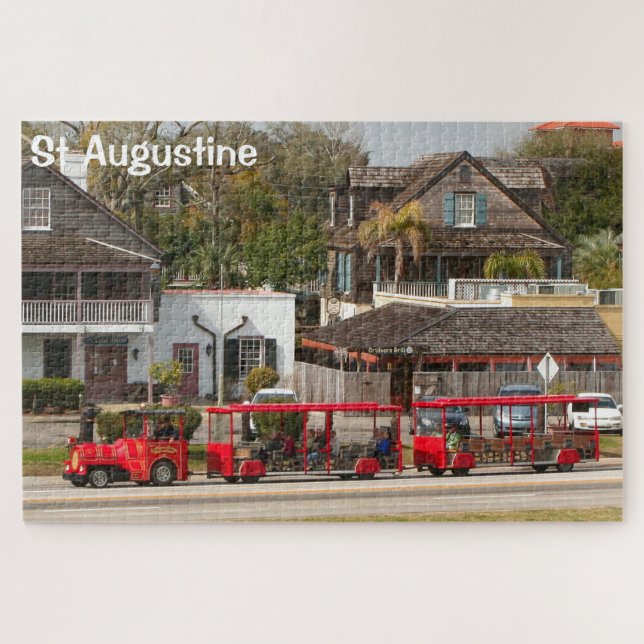Puzzle St Augustine : train touristique touristique, Flor (Horizontal)