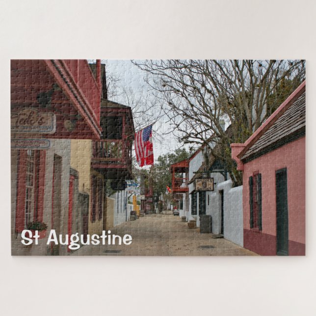 Puzzle St Augustine : vieux quartier, Floride, États-Unis (Horizontal)