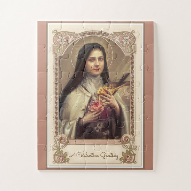 Puzzle St catholique Therese la petite fleur de Jésus (Vertical)
