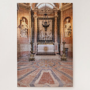 Puzzle St Gregory et St Ambrose. Statues baroques italien