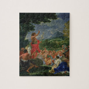 Puzzle St John la prédication de baptiste, peinte avant