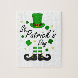 Puzzle St patrick Leprechaun