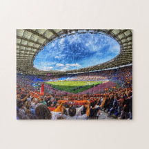 stade de football sportif plein de fans