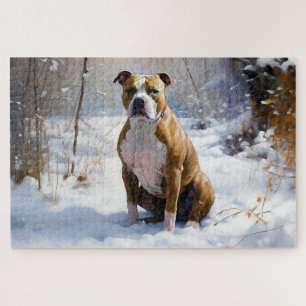 Puzzle Staffordshire américain Laissez tomber la neige No