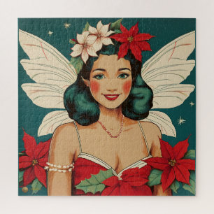 Puzzle Starlet Retro les années 50 Tropical Christmas Pin