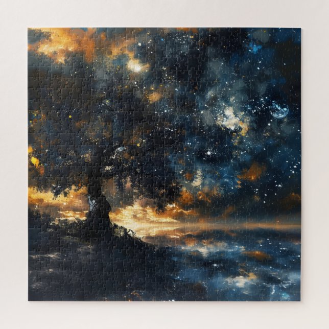 Puzzle Starry Celestin Tree Dreamscape (Vertical)