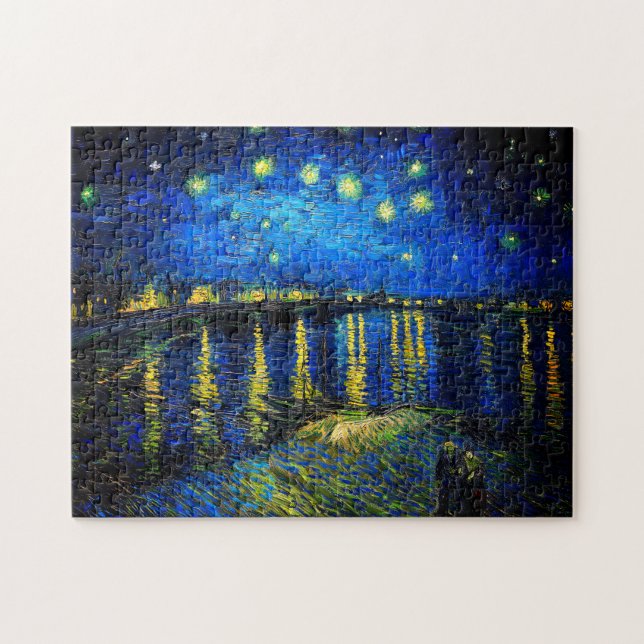 Puzzle Starry Night Over the Rhone par Vincent Van Gogh (Horizontal)