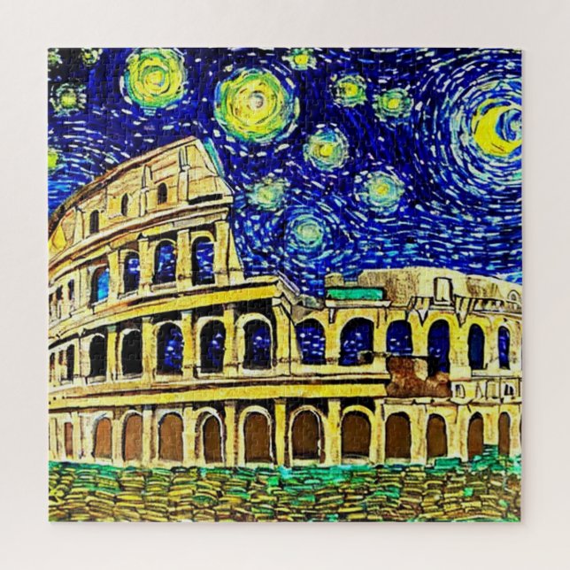 Puzzle Starry Night Rome Italie (Vertical)