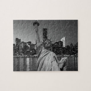 Puzzle Statue de la Liberté des gratte-ciels de Manhattan