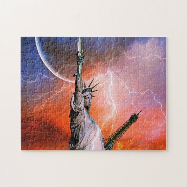 Puzzle Statue de la Liberté New York. (Horizontal)