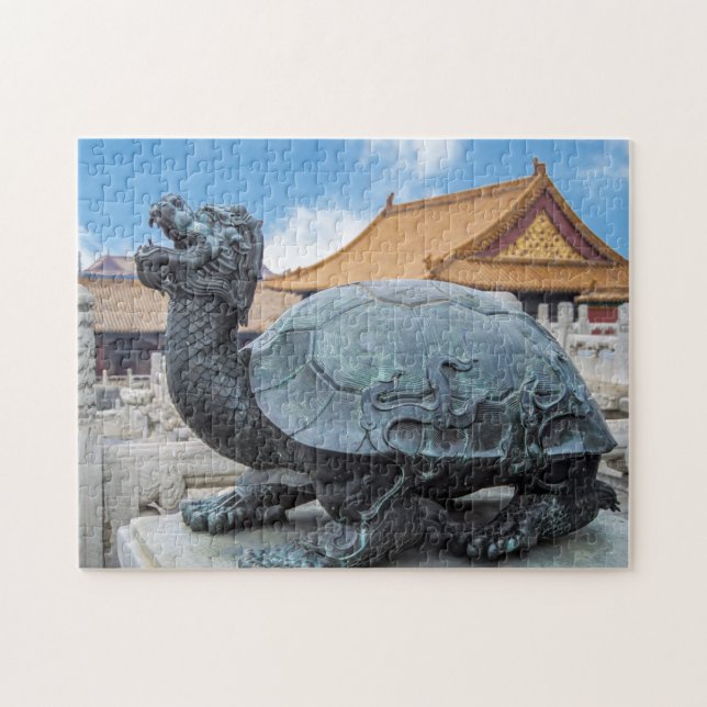Puzzle Statue d'une tortue dans la Cité interdite - Pékin (Horizontal)