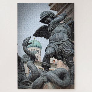 Puzzle Statue guerrière à Munich - 20x30 - 1014 pcs