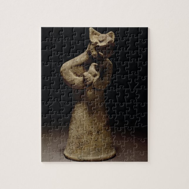 Puzzle Statuette d'un démon Lion-Dirigé, Mésopotamie, c.5 (Vertical)