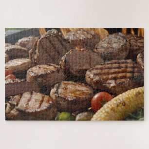 Puzzle Steak grillé au BBQ