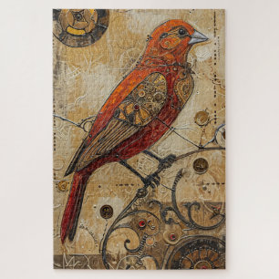 Puzzle Steampunk Bird Art Difficulté