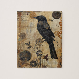 Puzzle Steampunk Bird Art Small