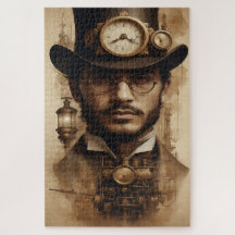 Steampunk Gentleman à Sepia