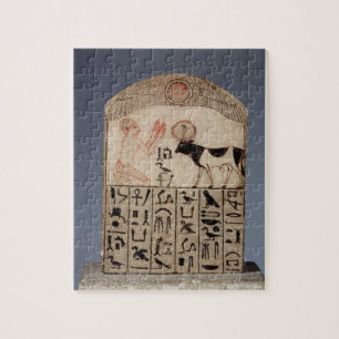 Puzzle Stela au taureau d'api (chaux peinte)