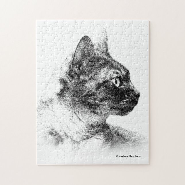 Puzzle Stella la Chatte Grise (Vertical)