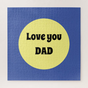 Puzzle Sticker Carré à gros point jaune