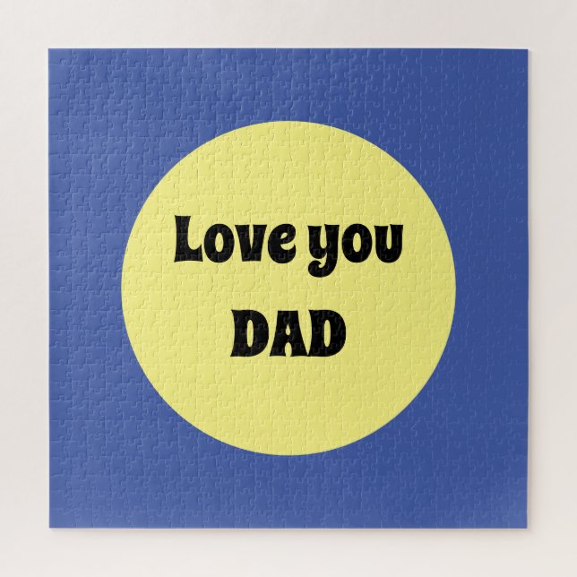 Puzzle Sticker Carré à gros point jaune (Vertical)