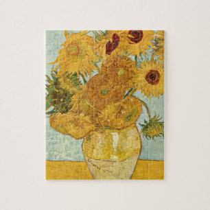 Puzzle Stilleben mit de Vincent van Gogh 12 Sonnenblumen