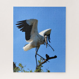 Puzzle Stork de bois dans la nature