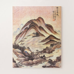 Puzzle Stream et Mountain Korean Joseon Dynasty Folk Art