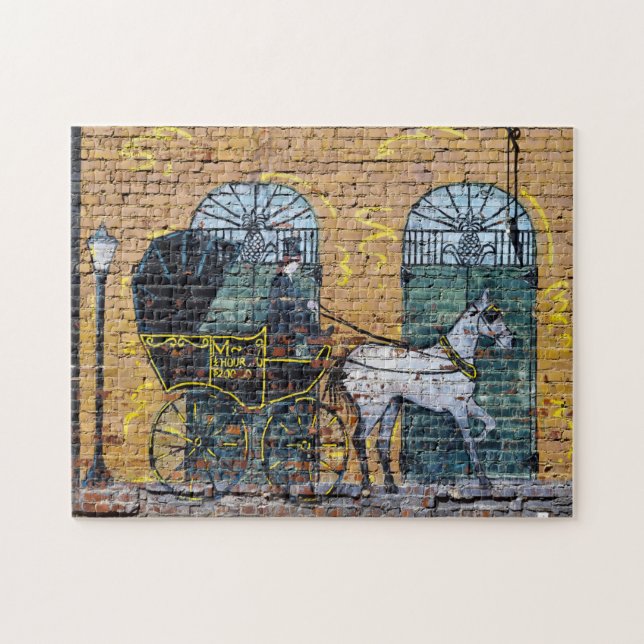 Puzzle Street Wall Mural Tennessee. (Horizontal)