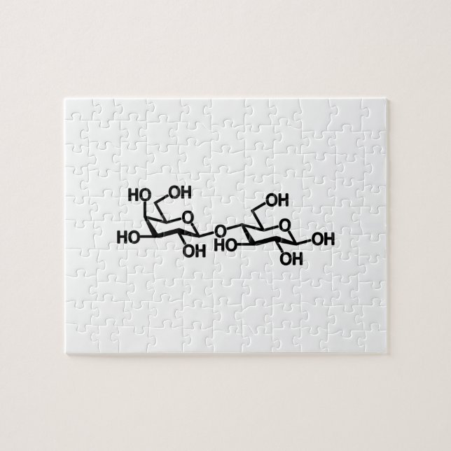 Puzzle Structure du lait lactose (Horizontal)