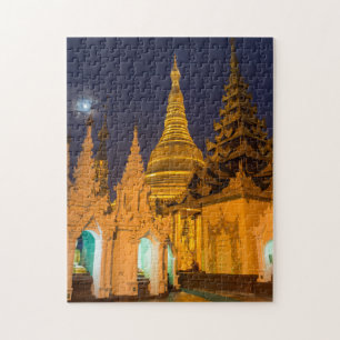 Puzzle Stupa Doré Et Temples
