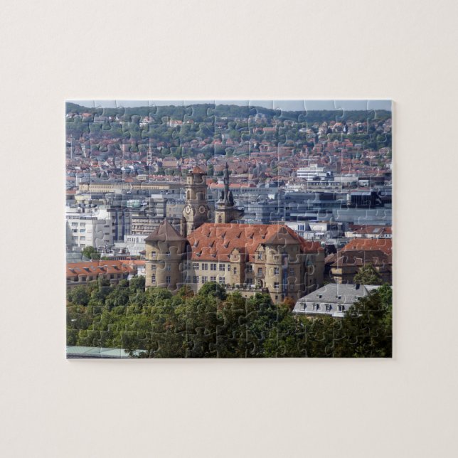 Puzzle Stuttgart Stadtansicht - Altes Schloss Postkarte (Horizontal)