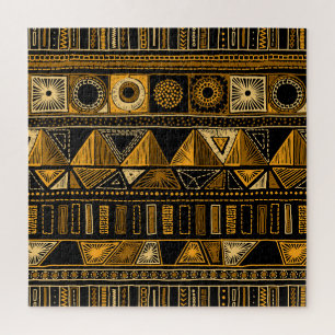 Puzzle Style Aztèque : Tribal Ethnic Seamless.