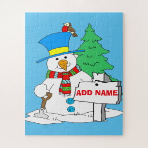 Puzzle Style de Noël Snowman