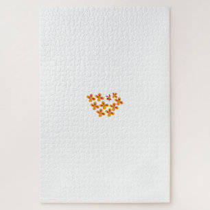 Puzzle Style Décoratif, Orange Mouillé, Rouge Cornell