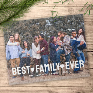 Puzzle Style Famille Photo Meilleure famille jamais