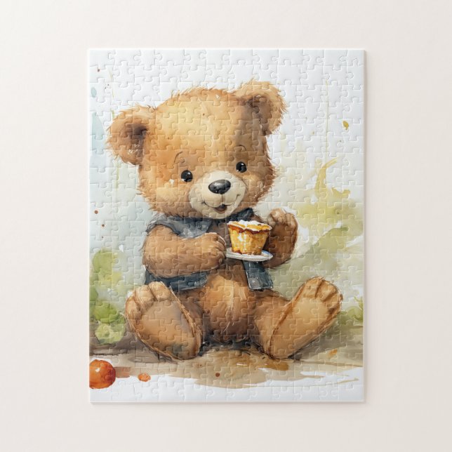Puzzle Style livre d'histoire Teddy Bear Jigsaw Gift (Vertical)