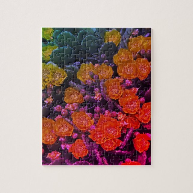 Puzzle Succulents Fleurs Abstraites Jardin Floral Artisti (Vertical)