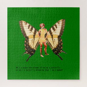 Puzzle Suis-je une femme qui rêvait d'être un papillon ?