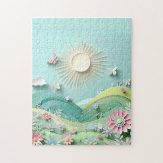 Puzzle Sun Shining Over The Valley