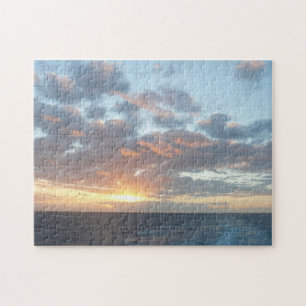 Puzzle Sunrise at Sea I Pastel Seascape