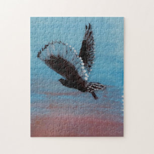 Puzzle Sunrise Owl Art Flying Bird