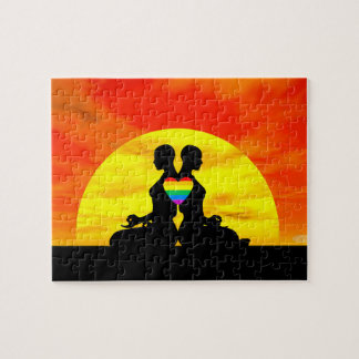 Puzzle Sunset gay lesbienne amour méditation