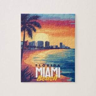Puzzle Sunset Miami Beach   La côte florentine vibrante