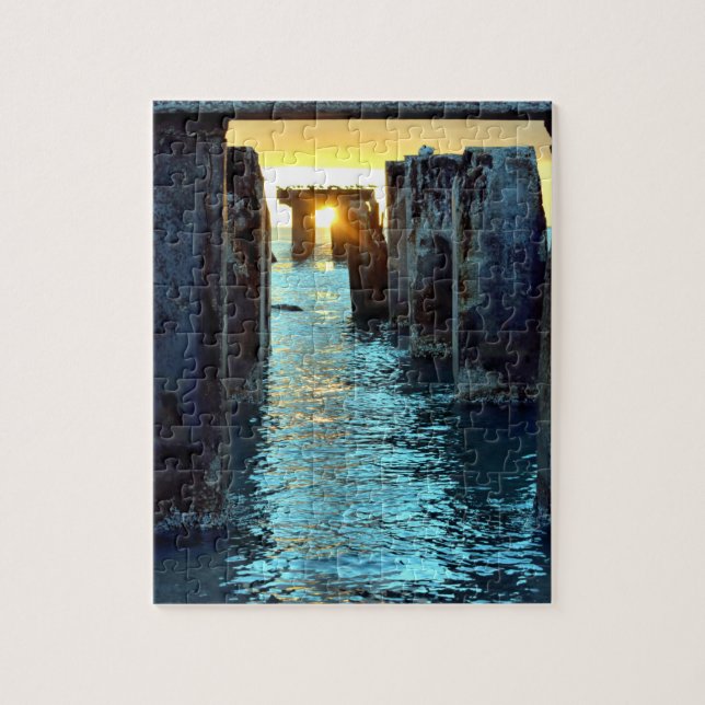 Puzzle Sunset Pier Gasparilla Island - 8x10 - 110 pcs (Vertical)
