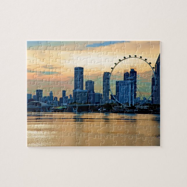 Puzzle Sunset Skyline de Singapour (Horizontal)