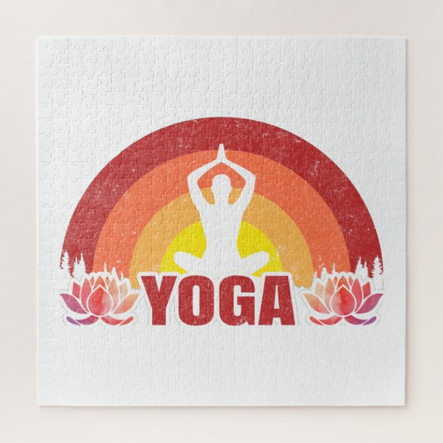 Puzzle Sunshine Yoga Yogi Lotus Flower (Vertical)