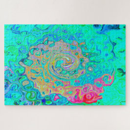 Puzzle Super Abstrait Rainbow Liquid Swirl