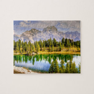 Puzzle Superbe vue Pittoresque sur les Dolomites en Itali